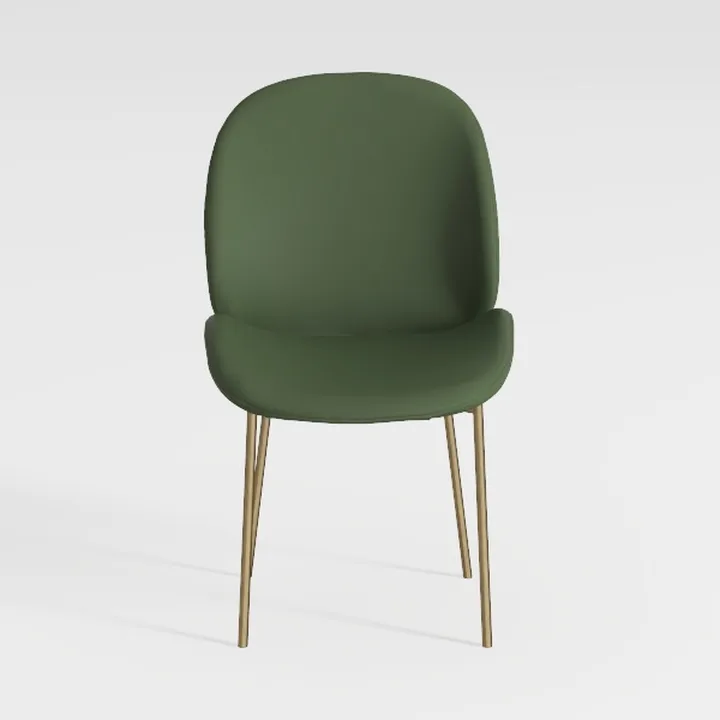 Modern Dining Chairs Set of 4, Boucle Upholstered