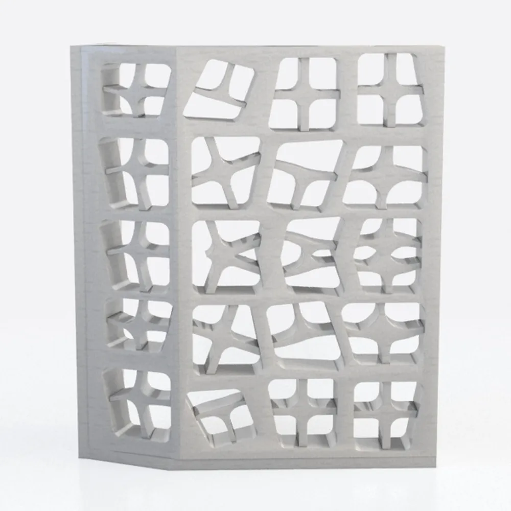 White 3D Flower Venus 14"x12" Hanging Room Divider