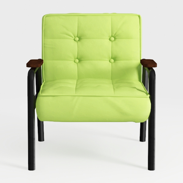 Modern Leather Office Chair, Mid-Back Ergonomic