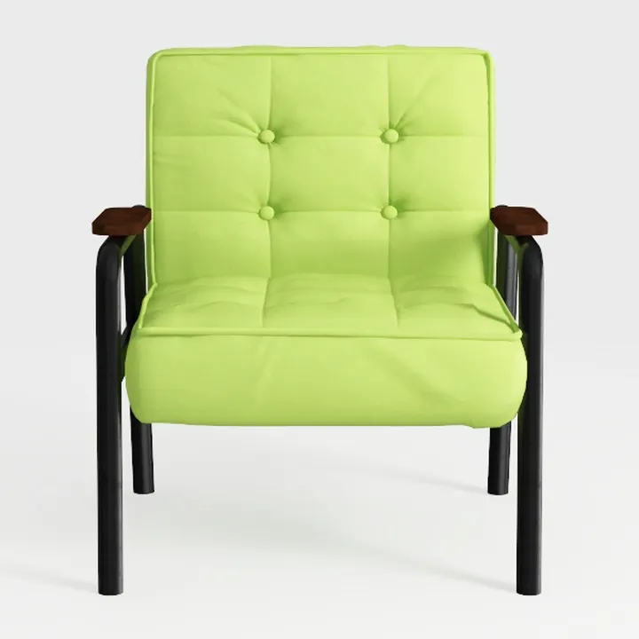 Modern Leather Office Chair, Mid-Back Ergonomic