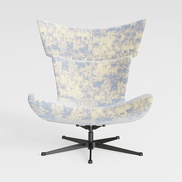 BAÏTA Poltrona ANTEA Tessuto Verde Rotativo e reclinabile