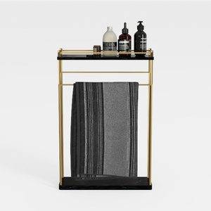 bathroom storage-Luxe Brass