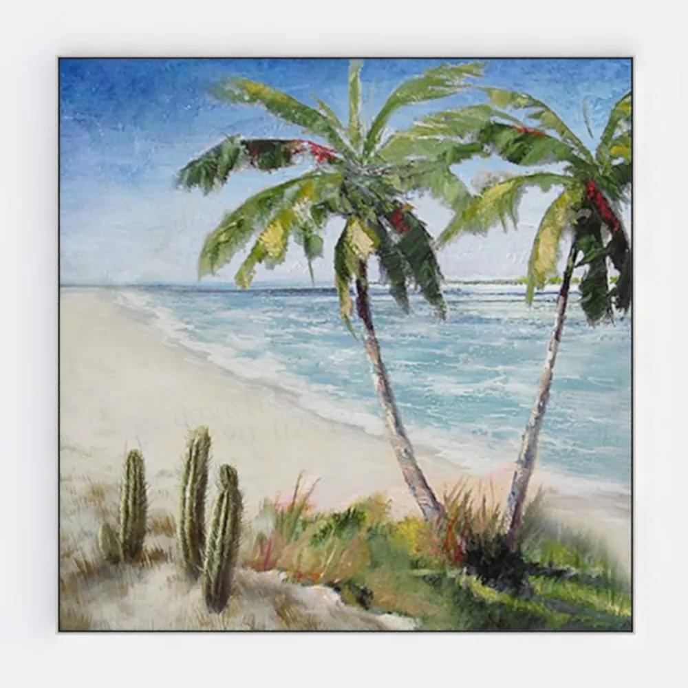 weiyiart Bathroom Decor Wall Art Blue Beach