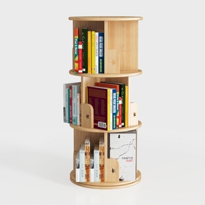 Kids Rotating Bookshelf, Small Corner Bookshelf 