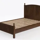 ZINUS Vivek Deluxe Wood Platform Bed Frame with Left 45 Degree View