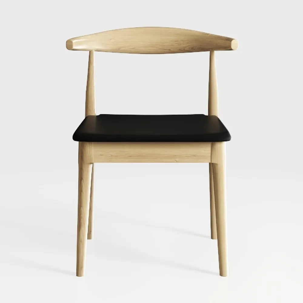 2xhome Set of 2 Solid Wooden Dining Chairs |