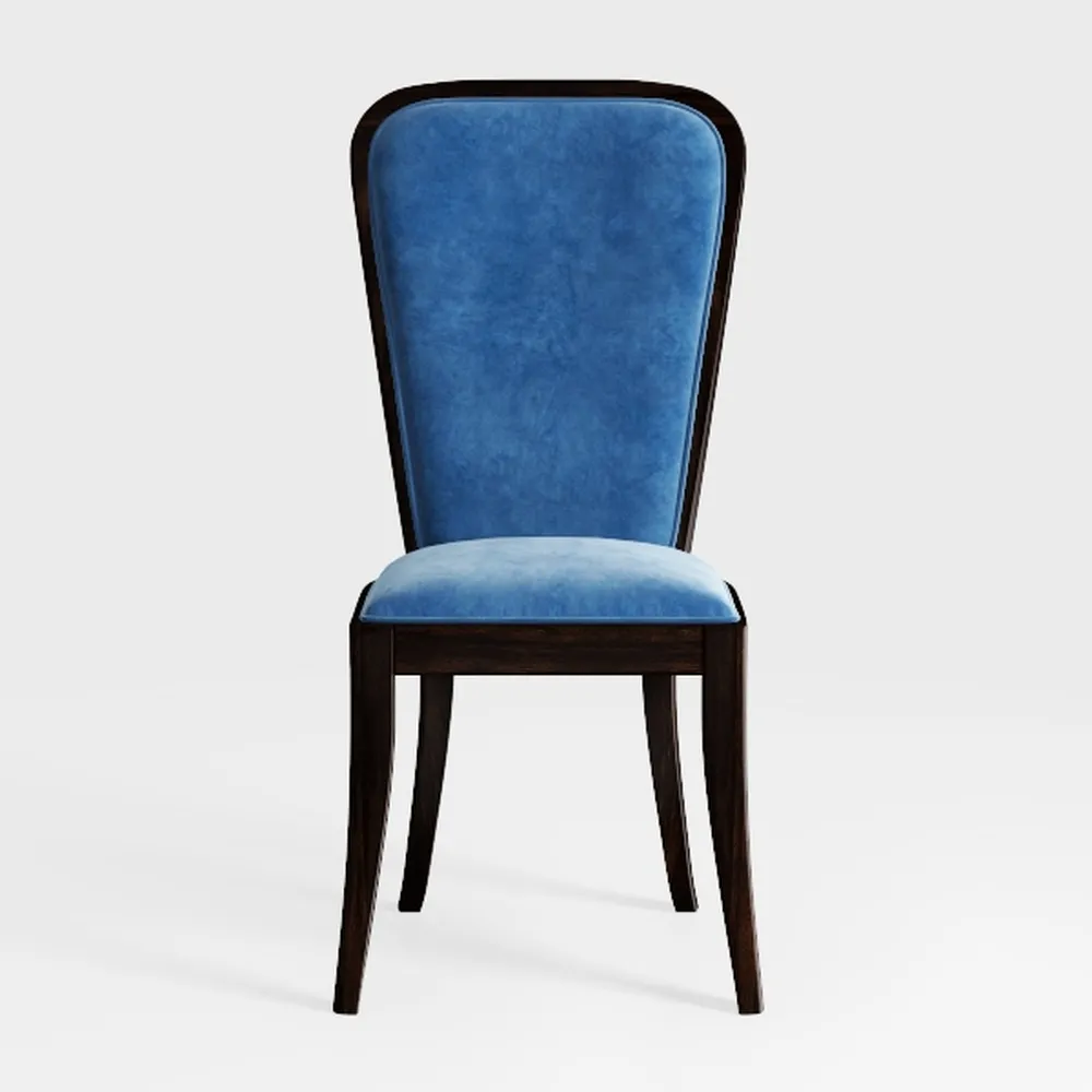 KCC Velvet Dining Chairs Set of 2, Upholstered