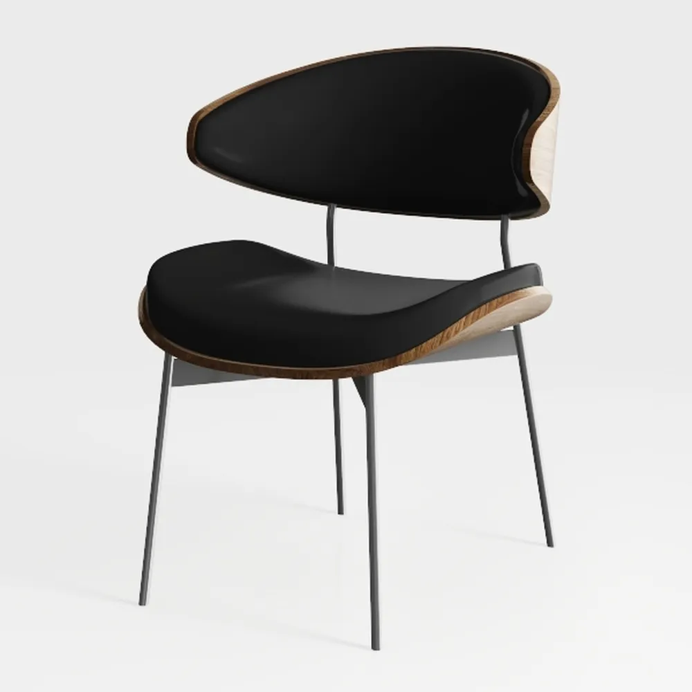 Walnut Bentwood Armrests Mid-Century Modern Dining