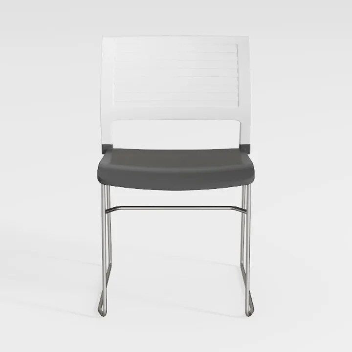 Modern Minimalist Plastic Metal Office Chair 3D Model