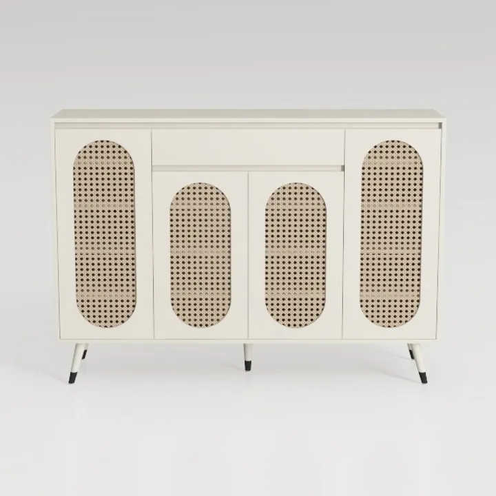 White Sideboard Buffet Cabinet,Accent Cabinet