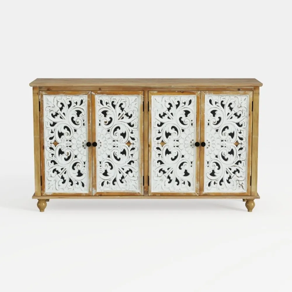 60&quot; Vintage Sideboard Buffet Cabinet,French