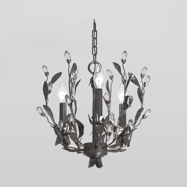 Halloween Black Chandelier