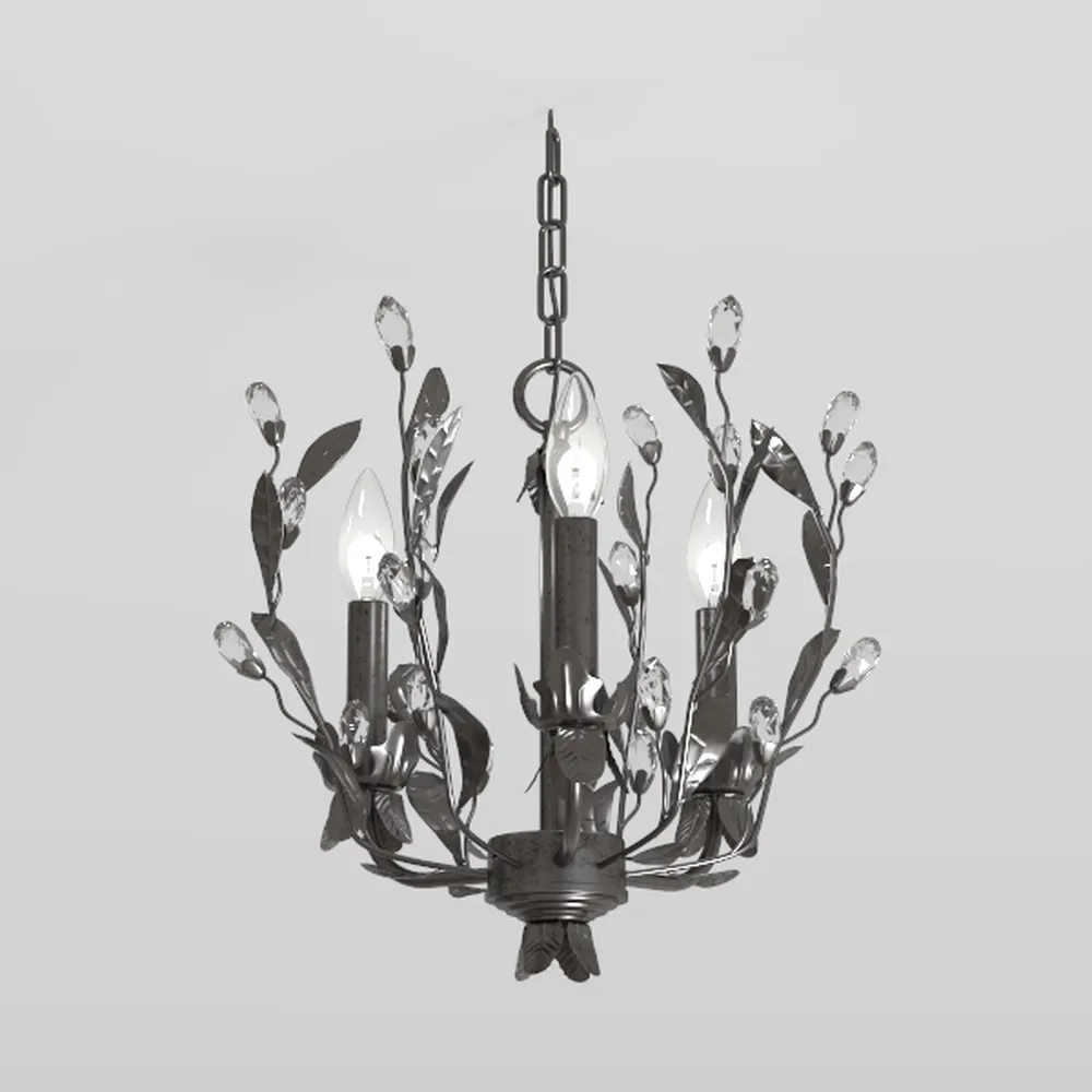 Halloween Black Chandelier