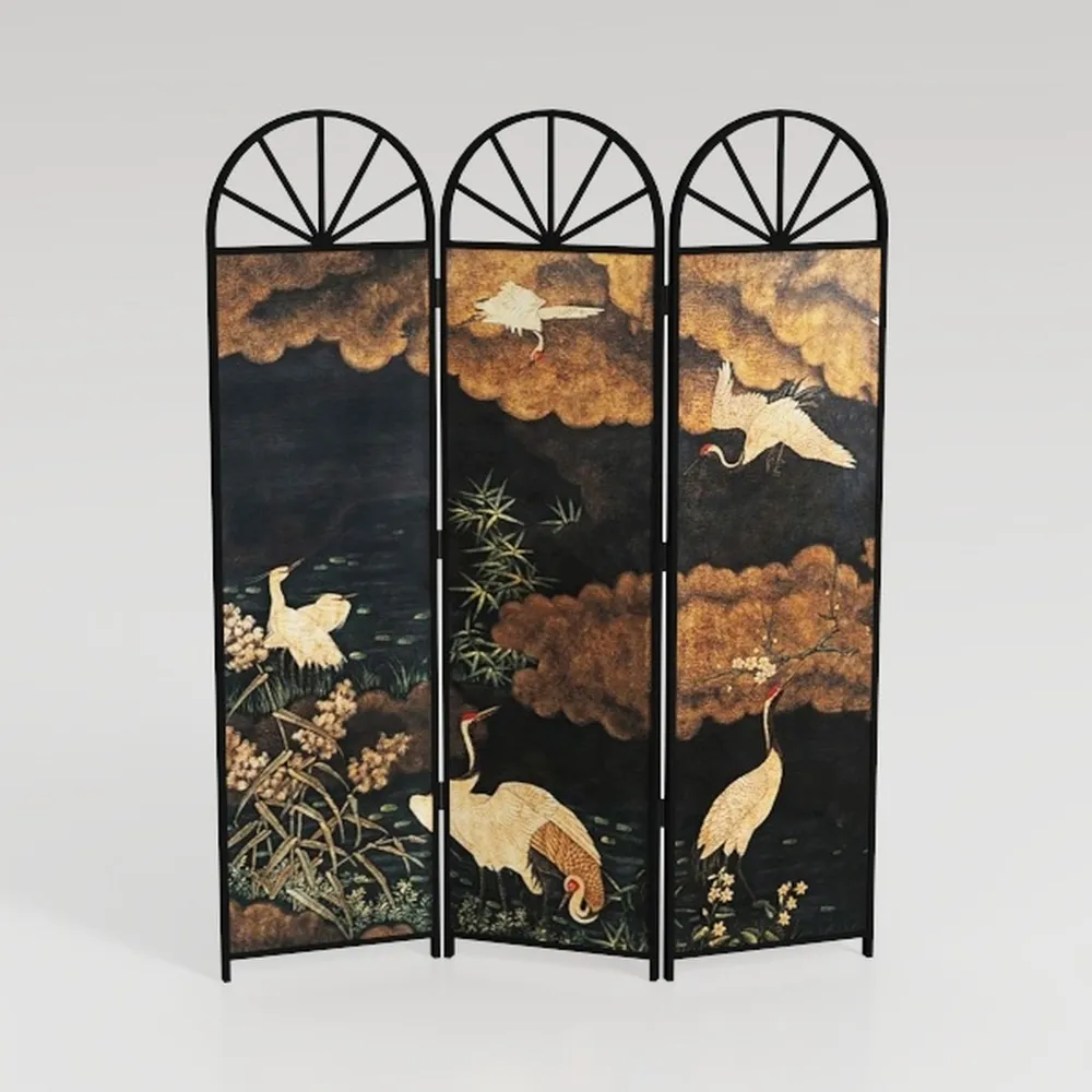 Room Divider Wood Privacy Screens Van Gogh's 