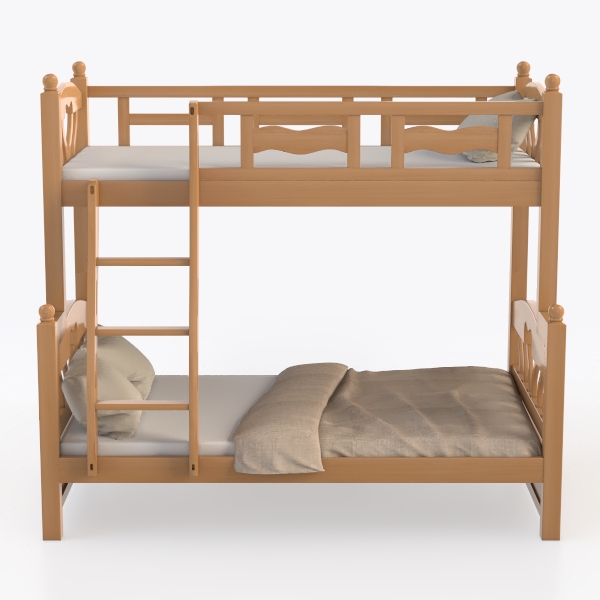 Pemberly Row Transitional Twin-Over-Twin Solid Woo