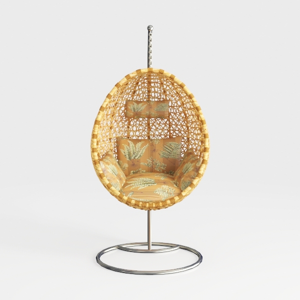 KOUBOO Peacock Grand Peacock Chair, Rattan Chair, 