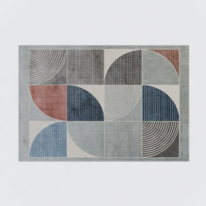 Modern Geometric Pattern Area Rug 3D Model