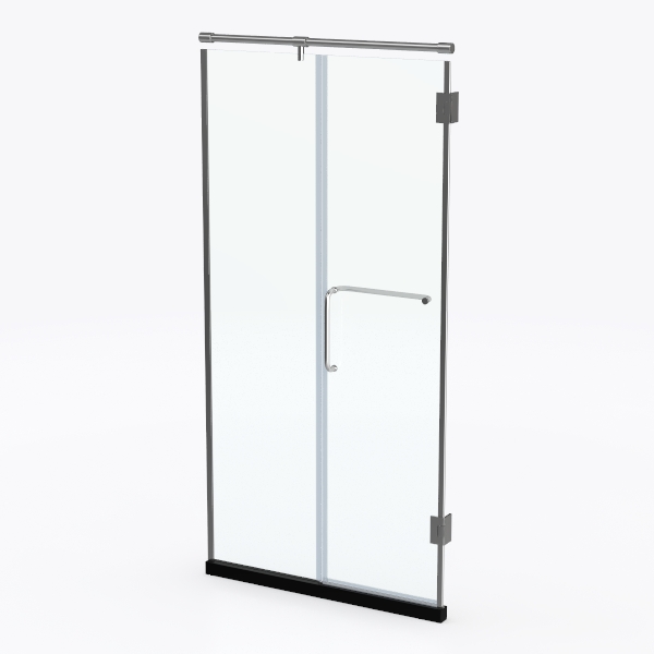 Pivot Frameless Shower Door 24”x72,1/4 in. Clear