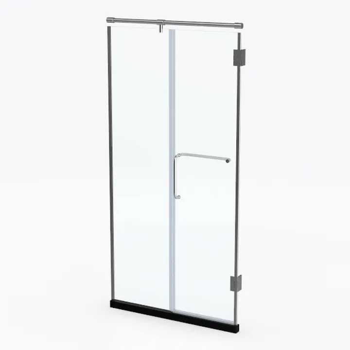 Pivot Frameless Shower Door 24”x72,1/4 in. Clear