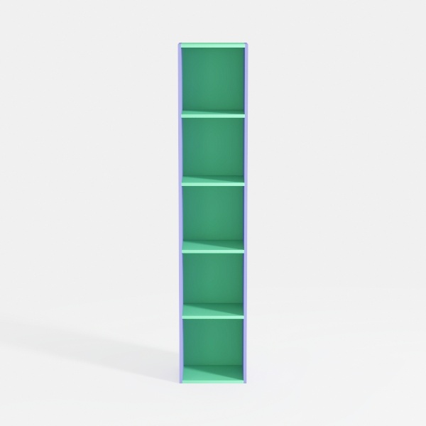 LITTLE TREE 70.9 Inch Tall Narrow Bookcase, Corner