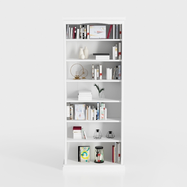 FOTOSOK 6-Tier Open Bookcase and Bookshelf, 