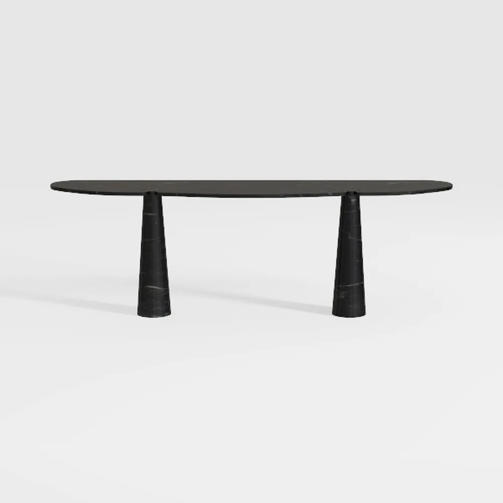 Tribesigns Black Dining Table for 4-6 People, 63-I
