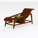 Patio Chair 2-Seater Patio Adirondack Chair& Right 45 Degree View