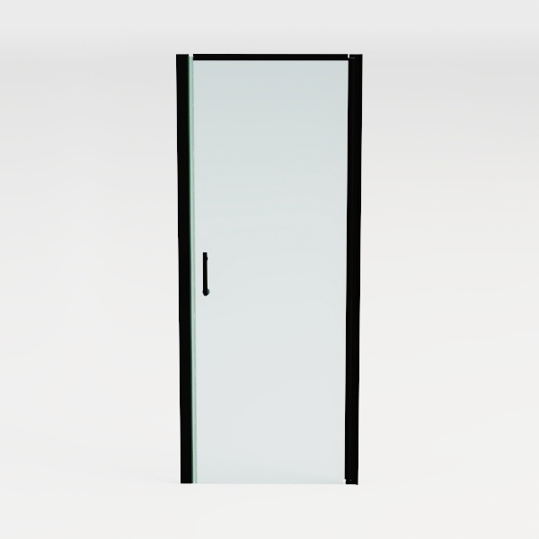 ELEGANT Semi-Frameless Pivot Shower Door 34 in