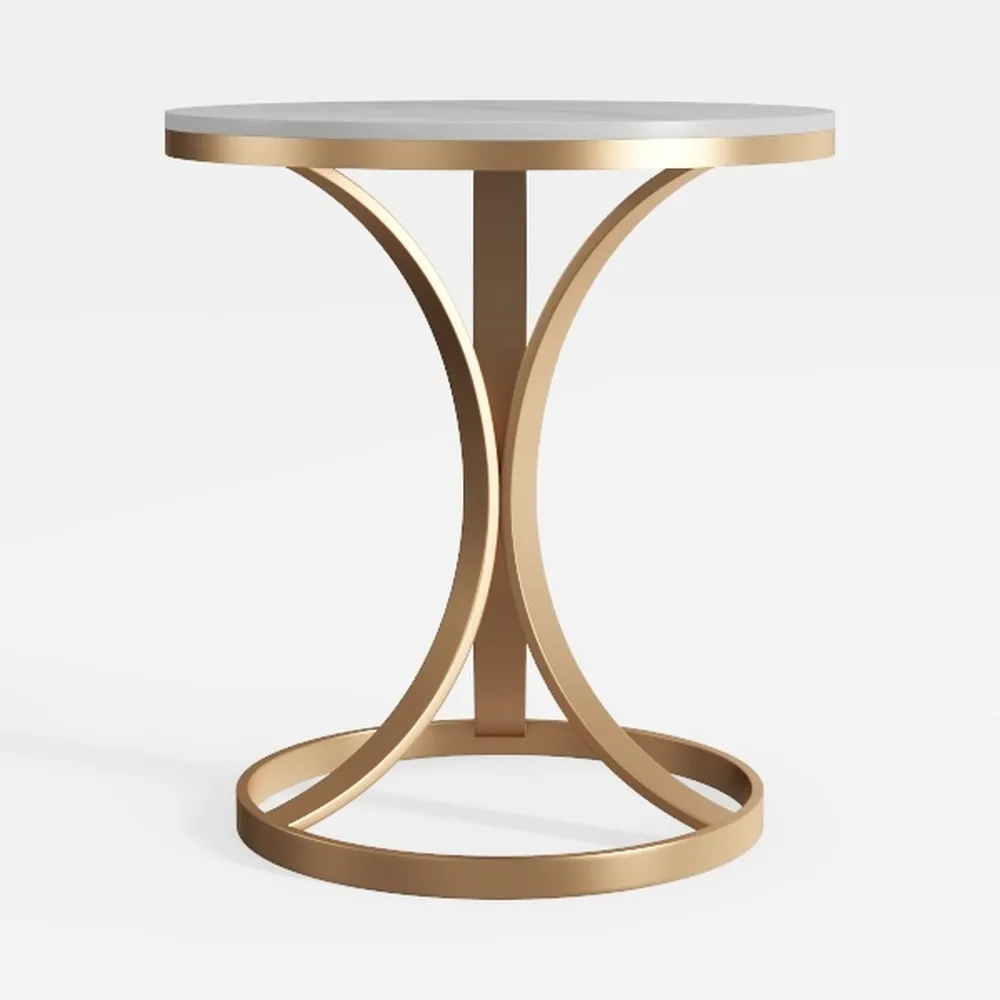 LITTLE TREE Round End Table, Side Accent Table for