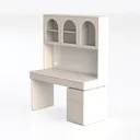 Computer Desk with 90 Degree Rotating Desktop, 43x Left 45 Degree View