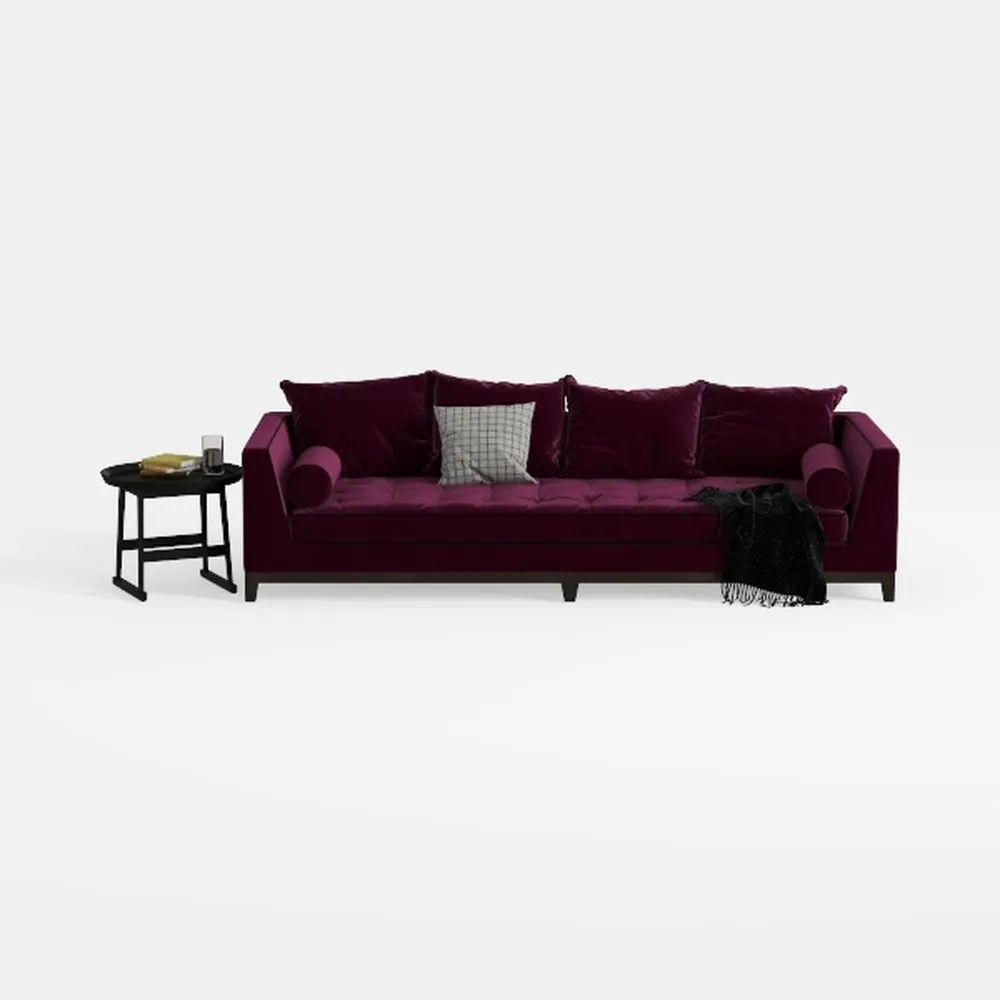 GOWE Maddie 130.5" Purple Velvet 7-Seater