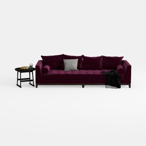 GOWE Maddie 130.5" Purple Velvet 7-Seater