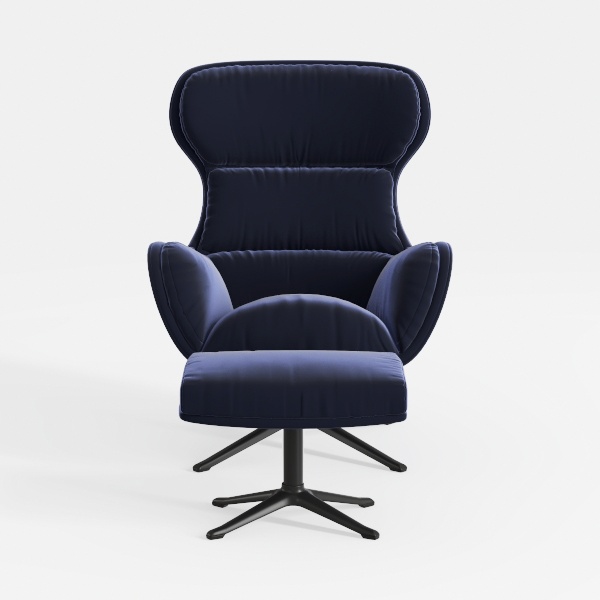 Office Chair Leather Home Desk 360° Rotating Offic