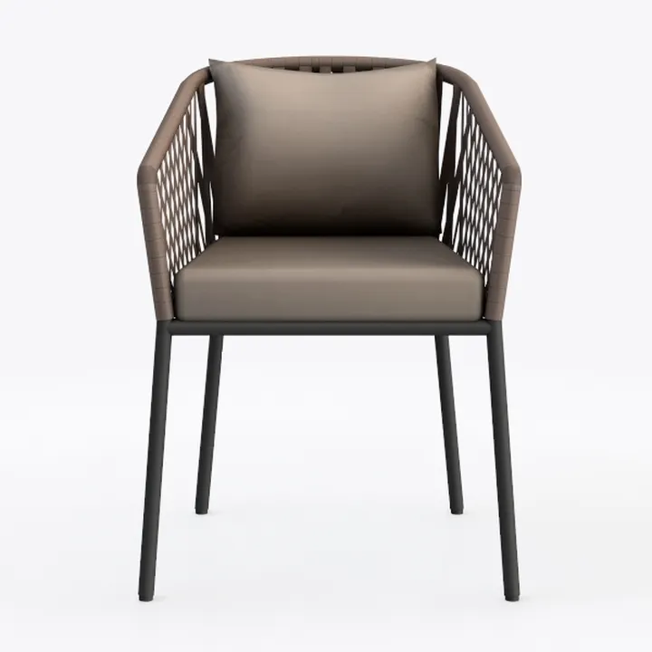 Mid Century Modern Accent Chair with Arms, Grey Of