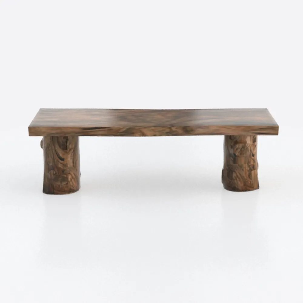 Large Luxury Office Desk, Live Edge Purple River