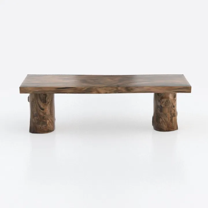 Large Luxury Office Desk, Live Edge Purple River