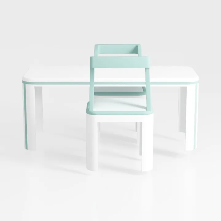 3-Piece Linen White Finish Rectangular Solid Wood 