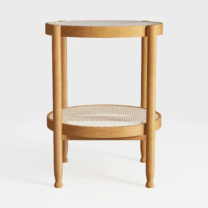 Nathan James Sonia Boho Round Accent End Table, 
