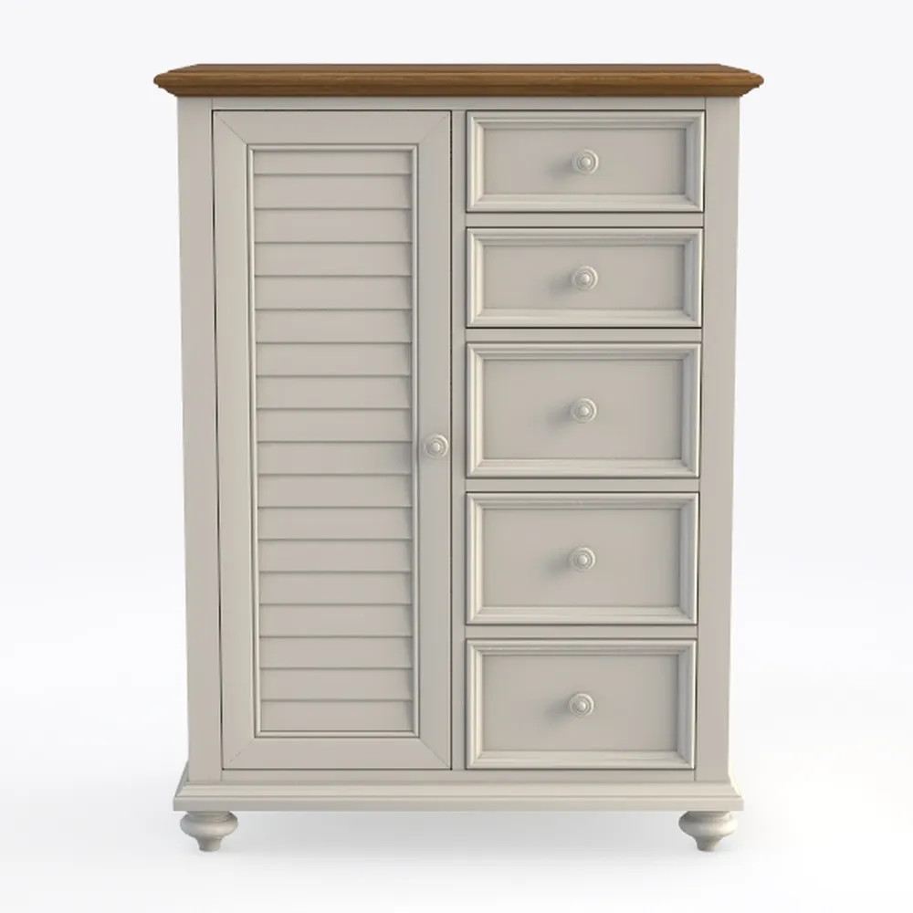 Farmhouse Bathroom Floor Storage Cabinet with 4