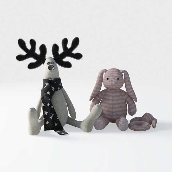 elk and bunny-Jingle Bell