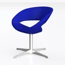 Ergonomic Kneeling Chair with Caster Stool, Wooden Left 45 Degree View