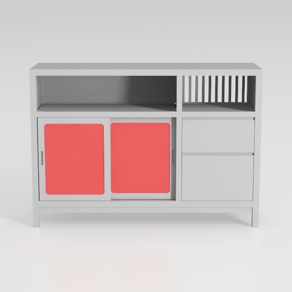 RASOO Buffet Cabinet White Kitchen Sideboard