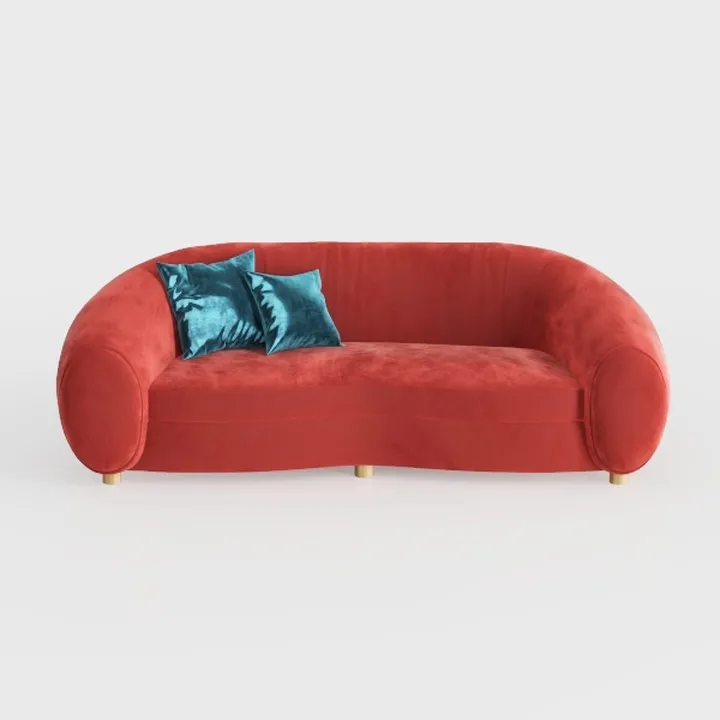 2Seats Teddy Fleece Boucle Freestanding Loveseat S