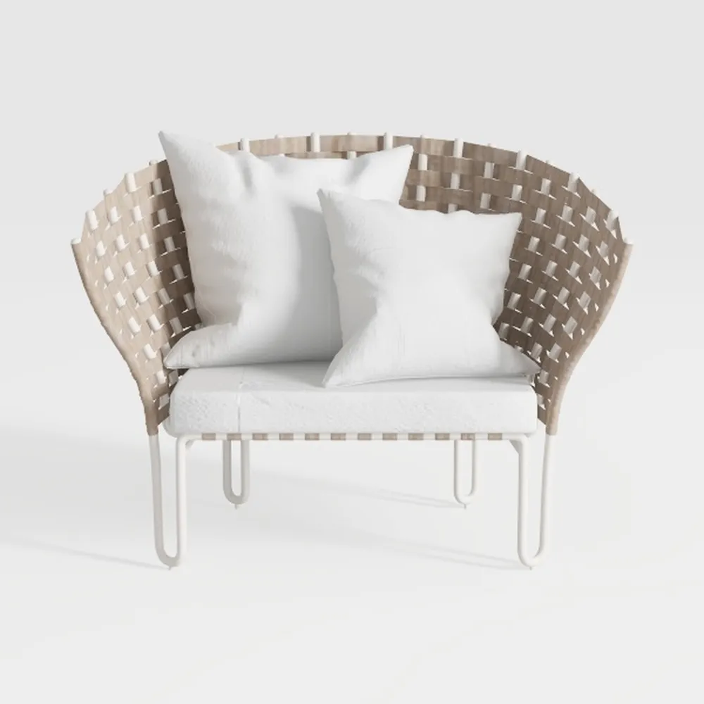 Generic Modern Nordic Rattan Lounge Chair – Elegan