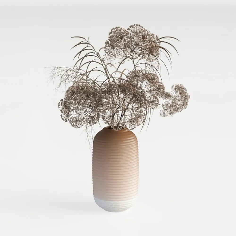 LUKA Ceramic Rustic Farmhouse Vase, 9.2 inch