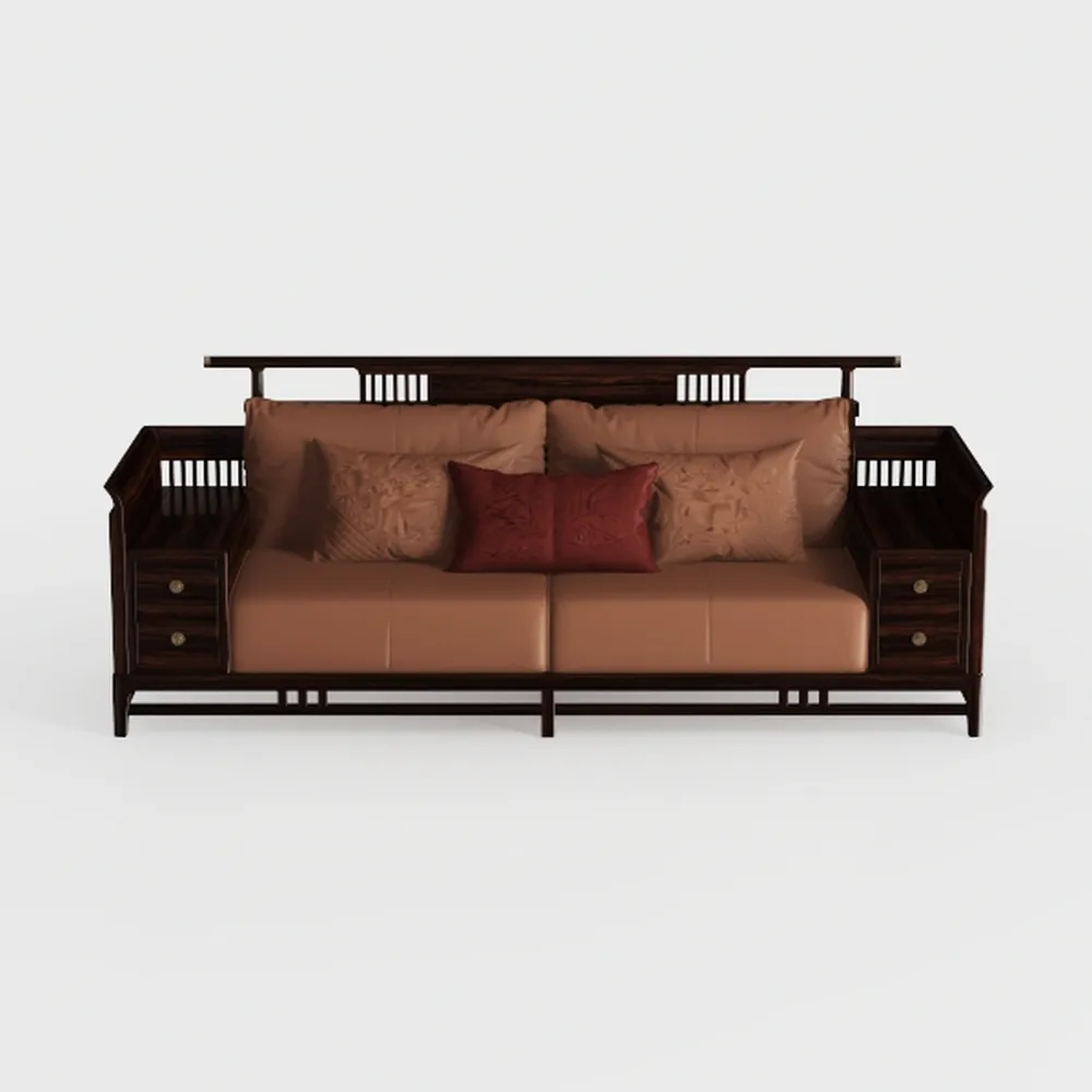 Kennedy - Channel-Stitched Top-Grain Leather Sofa