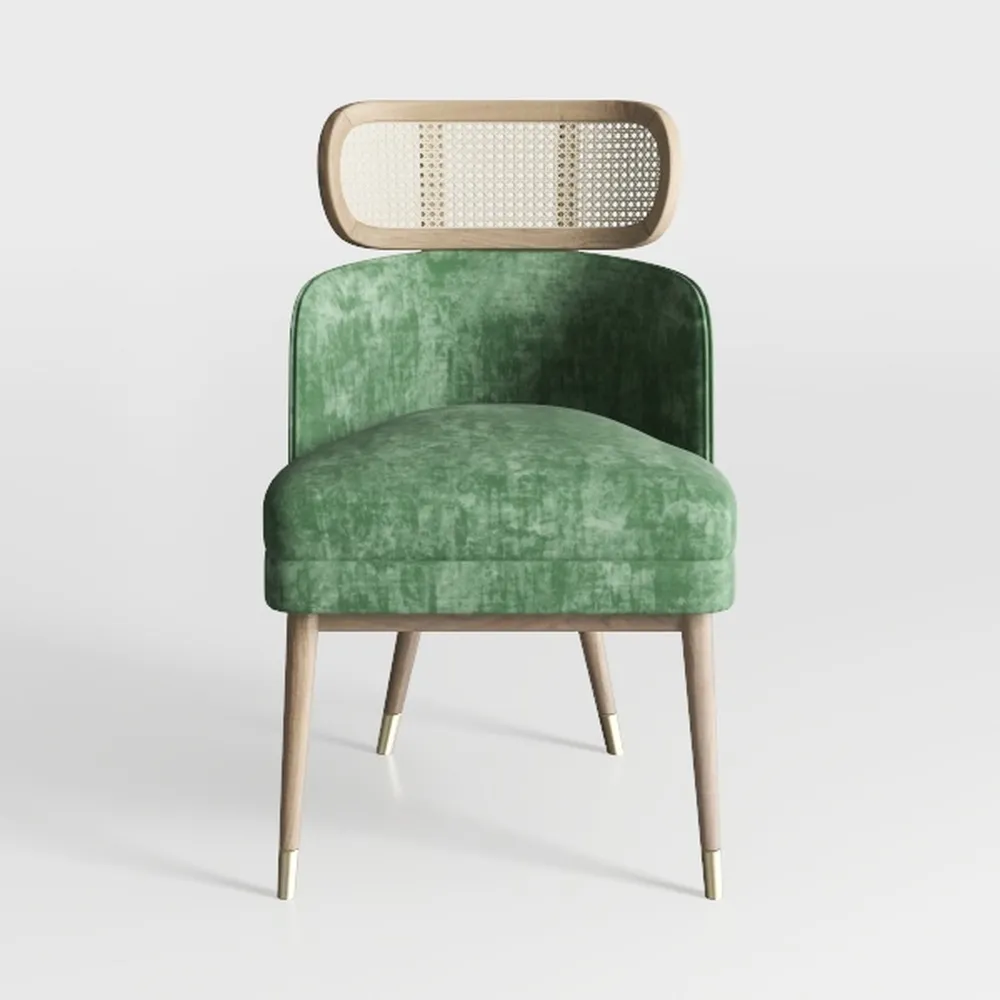 We're it, Nola Wood Frame Modern Side Chair with U