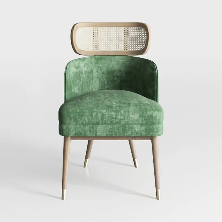 We're it, Nola Wood Frame Modern Side Chair with U
