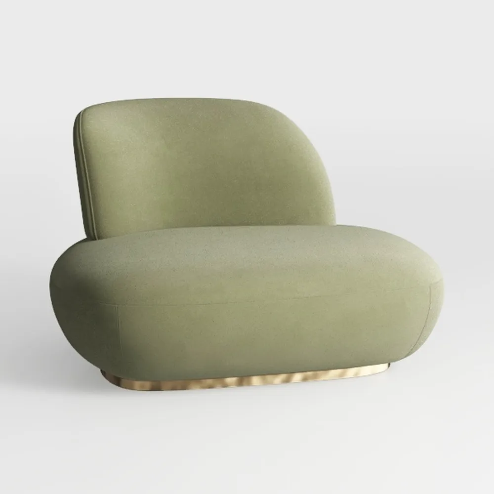 Fabric Accent Chair, Upholstered Armchair with 