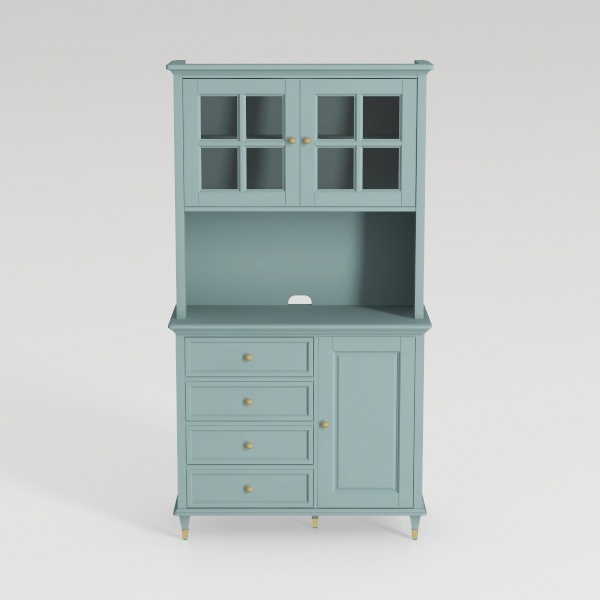 MUPATER Tall Corner Cabinet with Doors and Shelves